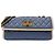 Chanel 2.55 Borsa a Patta in Pelle Blu Bianco