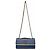 Chanel 2.55 Borsa a Patta in Pelle Blu Bianco - vista 2