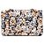 Timeless Chanel Klappentasche aus bedrucktem Stoff, Multicolour Braun Weiß Mehrfarben Beige - Ansicht 2