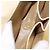 Céline Borsa a Tracolla CELINE Vernice Beige Tono Oro Auth 198345A - vista 11