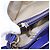 Borsa Tote VERSACE Medusa in pelle 2 vie Blu Tono Oro Auth BA14875V - vista 22