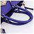 Borsa Tote VERSACE Medusa in pelle 2 vie Blu Tono Oro Auth BA14875V - vista 7
