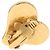 Orecchini CHANEL Metallo Tono Oro CC Auth 198811V - vista 3