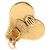 Orecchini CHANEL Metallo Tono Oro CC Auth 198811V - vista 4