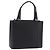 Borsa a mano BURBERRY in pelle nera e argento Auth am12432V Nero