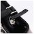 Borsa a mano BURBERRY in pelle nera e argento Auth am12432V Nero - vista 10