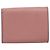 Portafoglio compatto Saddle Christian Dior in pelle rosa oro Auth 198797A D'oro - vista 2