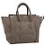 Céline CELINE Luggage Mini Hand Bag Leather Gray Silver Auth am12449A Marrone Argento