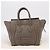 Céline CELINE Luggage Mini Hand Bag Leather Gray Silver Auth am12449A Marrone Argento - vista 12