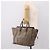 Céline CELINE Luggage Mini Hand Bag Leather Gray Silver Auth am12449A Marrone Argento - vista 24