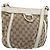 Borsa a tracolla GUCCI GG Canvas Beige Gold 203257 Auth 196900 D'oro
