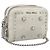 Miu Miu Matelasse Chain Shoulder Pouch Vitellolux Ivory Silver Auth 198684A Argento Crudo