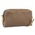 Borsa a tracolla GUCCI Micro GG PVC Pelle Beige Tono Oro 007 87 0012 Auth ep15721