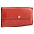 LOUIS VUITTON Vernis Portefeuille Sarah Wallet Orenge Sunset M93634 Auth BA15265