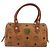 Borsa MCM Logogram Vicetos Mini Boston Bag PVC Leather Brown Gold Auth mr2858 Marrone D'oro - vista 13