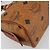 Borsa MCM Logogram Vicetos Mini Boston Bag PVC Leather Brown Gold Auth mr2858 Marrone D'oro - vista 16