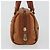 Borsa MCM Logogram Vicetos Mini Boston Bag PVC Leather Brown Gold Auth mr2858 Marrone D'oro - vista 4
