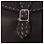 Borsa a tracolla FENDI Celeria in pelle marrone argento Auth 198325 - vista 17