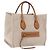 Céline Borsa a Mano CELINE Luggage Phantom Canvas Beige Gold Tone Auth 198501A