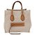 Céline Borsa a Mano CELINE Luggage Phantom Canvas Beige Gold Tone Auth 198501A - vista 13