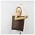 Céline Borsa Tote CELINE Macadam Canvas PVC Pelle Marrone Oro Auth 198251 D'oro - vista 21