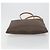 Céline Borsa Tote CELINE Macadam Canvas PVC Pelle Marrone Oro Auth 198251 D'oro - vista 5