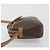 Céline Borsa a tracolla CELINE Macadam Canvas PVC Leather Brown Gold Auth ka5720A Marrone D'oro - vista 4