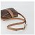 Céline Borsa a tracolla CELINE Macadam Canvas PVC Leather Brown Gold Auth ka5720A Marrone D'oro - vista 7