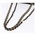 Borsa a tracolla con catena BALLY in pelle nera e oro Auth kk707A Nero D'oro - vista 7