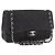 Borsa a tracolla CHANEL Matelasse25 Chain in tela nera argento CC Auth 198742 Nero