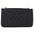 Borsa a tracolla CHANEL Matelasse25 Chain in tela nera argento CC Auth 198742 Nero - Ansicht 2