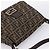 Borsa a tracolla FENDI Zucca Canvas Mamma Baguette Marrone Nero Auth 197339V - vista 6
