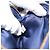 Pouch Miu Miu in pelle blu e oro Auth 197307V D'oro - vista 12
