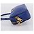 Pouch Miu Miu in pelle blu e oro Auth 197307V D'oro - vista 3