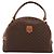 Céline Borsa a mano CELINE Macadam Canvas PVC Leather Brown Gold Auth am12157V Marrone D'oro - vista 13