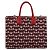 Borsa a tracolla con catena Miu Miu Canvas 2way Rosso Oro Auth 198710A D'oro - vista 2