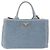 PRADA Handtasche aus Stroh 2way Hellblau Gold Auth 197472A Golden - Ansicht 13