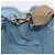 PRADA Handtasche aus Stroh 2way Hellblau Gold Auth 197472A Golden - Ansicht 22