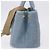 PRADA Handtasche aus Stroh 2way Hellblau Gold Auth 197472A Golden - Ansicht 3