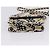 Borsa a tracolla CHANEL Checker Flag Chain Canvas Beige Gold CC Auth 197010SAM D'oro - vista 5