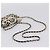 Borsa a tracolla CHANEL Checker Flag Chain Canvas Beige Gold CC Auth 197010SAM D'oro - vista 7
