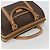 Céline Borsa Boston CELINE Macadam Canvas PVC Leather Brown Gold Auth 198748 Marrone D'oro - vista 6