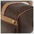 Céline Borsa Boston CELINE Macadam Canvas PVC Leather Brown Gold Auth 198748 Marrone D'oro - vista 9