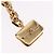Céline Charm per borsa CELINE Triomphe metallo Gold Auth BA15233V D'oro - vista 4