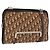 Borsa a tracolla Christian Dior Trotter Canvas Beige Gold Tone Auth 198508