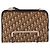 Borsa a tracolla Christian Dior Trotter Canvas Beige Gold Tone Auth 198508 - vista 2