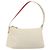 Borsa a tracolla FENDI Zucchino Canvas PVC White Silver Auth mr2831 Argento Bianco