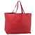 Céline Borsa Tote Horizontal Cabas CELINE in pelle rossa e oro Auth 198719 Rosso D'oro