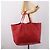 Céline Borsa Tote Horizontal Cabas CELINE in pelle rossa e oro Auth 198719 Rosso D'oro - vista 21