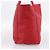 Céline Borsa Tote Horizontal Cabas CELINE in pelle rossa e oro Auth 198719 Rosso D'oro - vista 3